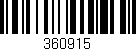 Código de barras (EAN, GTIN, SKU, ISBN): '360915'