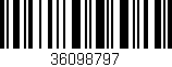 Código de barras (EAN, GTIN, SKU, ISBN): '36098797'
