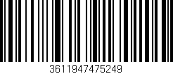 Código de barras (EAN, GTIN, SKU, ISBN): '3611947475249'