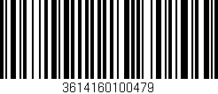 Código de barras (EAN, GTIN, SKU, ISBN): '3614160100479'