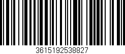 Código de barras (EAN, GTIN, SKU, ISBN): '3615192538827'