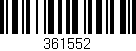 Código de barras (EAN, GTIN, SKU, ISBN): '361552'