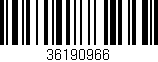 Código de barras (EAN, GTIN, SKU, ISBN): '36190966'