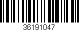 Código de barras (EAN, GTIN, SKU, ISBN): '36191047'