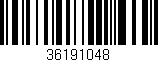 Código de barras (EAN, GTIN, SKU, ISBN): '36191048'