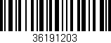 Código de barras (EAN, GTIN, SKU, ISBN): '36191203'