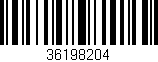 Código de barras (EAN, GTIN, SKU, ISBN): '36198204'