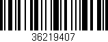 Código de barras (EAN, GTIN, SKU, ISBN): '36219407'
