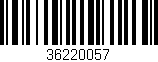 Código de barras (EAN, GTIN, SKU, ISBN): '36220057'