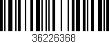Código de barras (EAN, GTIN, SKU, ISBN): '36226368'