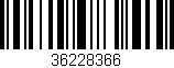 Código de barras (EAN, GTIN, SKU, ISBN): '36228366'