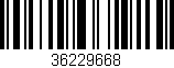Código de barras (EAN, GTIN, SKU, ISBN): '36229668'