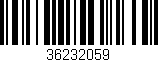 Código de barras (EAN, GTIN, SKU, ISBN): '36232059'