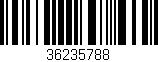 Código de barras (EAN, GTIN, SKU, ISBN): '36235788'