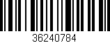 Código de barras (EAN, GTIN, SKU, ISBN): '36240784'