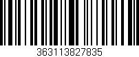 Código de barras (EAN, GTIN, SKU, ISBN): '363113827835'