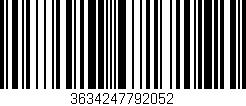 Código de barras (EAN, GTIN, SKU, ISBN): '3634247792052'