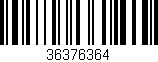 Código de barras (EAN, GTIN, SKU, ISBN): '36376364'