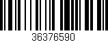 Código de barras (EAN, GTIN, SKU, ISBN): '36376590'