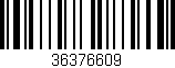 Código de barras (EAN, GTIN, SKU, ISBN): '36376609'