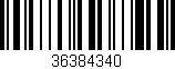 Código de barras (EAN, GTIN, SKU, ISBN): '36384340'