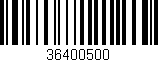 Código de barras (EAN, GTIN, SKU, ISBN): '36400500'
