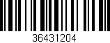 Código de barras (EAN, GTIN, SKU, ISBN): '36431204'