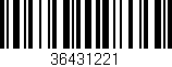 Código de barras (EAN, GTIN, SKU, ISBN): '36431221'