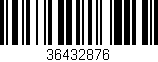 Código de barras (EAN, GTIN, SKU, ISBN): '36432876'