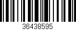 Código de barras (EAN, GTIN, SKU, ISBN): '36438595'