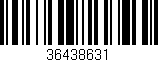 Código de barras (EAN, GTIN, SKU, ISBN): '36438631'