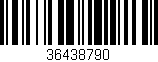 Código de barras (EAN, GTIN, SKU, ISBN): '36438790'