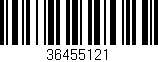 Código de barras (EAN, GTIN, SKU, ISBN): '36455121'