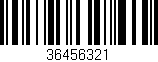 Código de barras (EAN, GTIN, SKU, ISBN): '36456321'