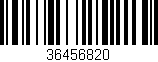 Código de barras (EAN, GTIN, SKU, ISBN): '36456820'