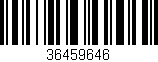 Código de barras (EAN, GTIN, SKU, ISBN): '36459646'