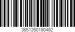 Código de barras (EAN, GTIN, SKU, ISBN): '3651260180482'