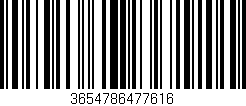 Código de barras (EAN, GTIN, SKU, ISBN): '3654786477616'