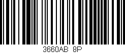 Código de barras (EAN, GTIN, SKU, ISBN): '3660AB/8P'