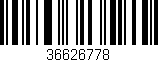 Código de barras (EAN, GTIN, SKU, ISBN): '36626778'