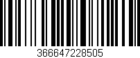 Código de barras (EAN, GTIN, SKU, ISBN): '366647228505'