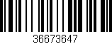Código de barras (EAN, GTIN, SKU, ISBN): '36673647'