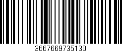 Código de barras (EAN, GTIN, SKU, ISBN): '3667669735130'