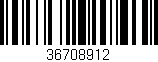 Código de barras (EAN, GTIN, SKU, ISBN): '36708912'