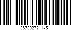 Código de barras (EAN, GTIN, SKU, ISBN): '3673027211451'