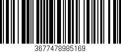 Código de barras (EAN, GTIN, SKU, ISBN): '3677478985169'