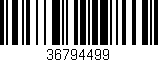 Código de barras (EAN, GTIN, SKU, ISBN): '36794499'