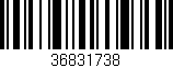 Código de barras (EAN, GTIN, SKU, ISBN): '36831738'
