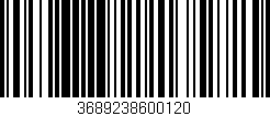 Código de barras (EAN, GTIN, SKU, ISBN): '3689238600120'