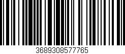 Código de barras (EAN, GTIN, SKU, ISBN): '3689308577765'